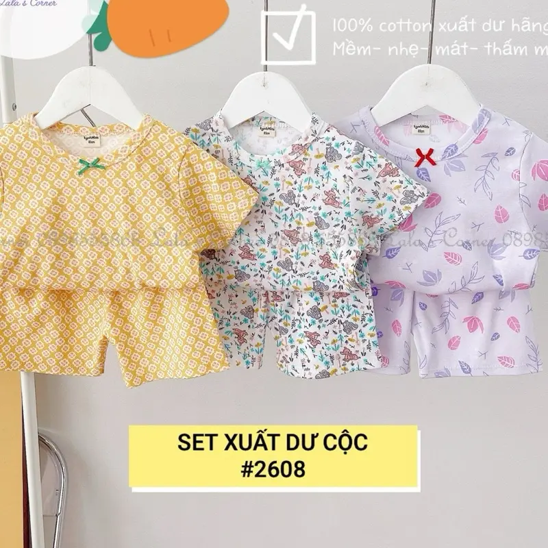 Set 3 bộ xuất dư bé gái loại Vip