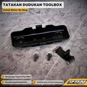 Dudukan Tatakan Box Tempat Toolkit Tool kit ToolBox Bagasi RX King RXX FULLSET (BONUS KARET BAUT & RING)