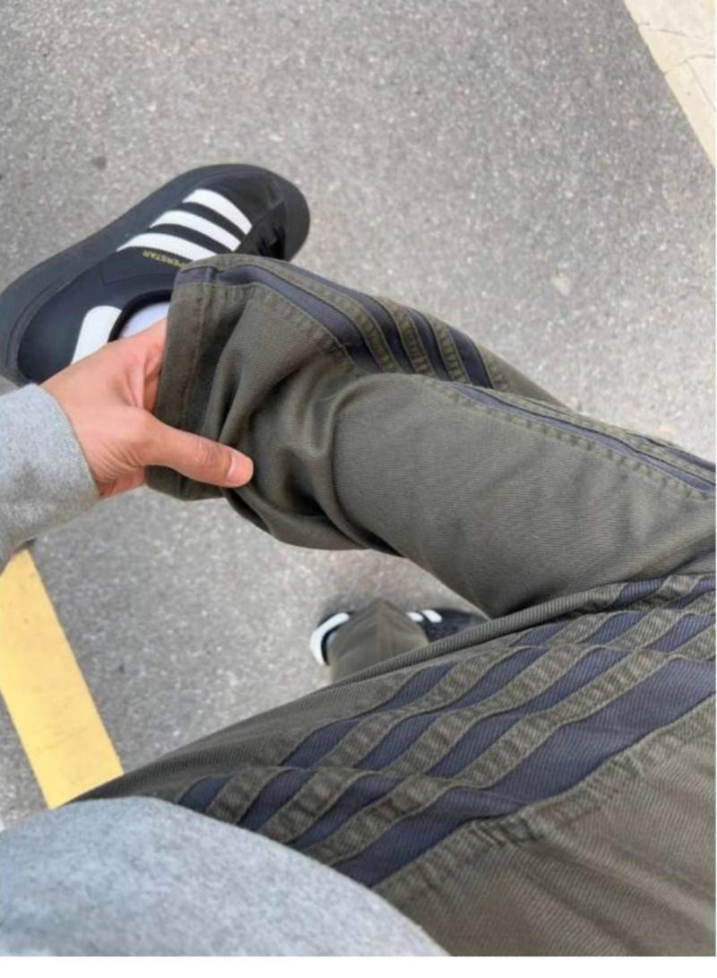 Product Introduction of Men's American Streetwear Striped Pants 2024 - Summer Casual Cargo Joggers with 3 Stripes, Loose Fit Straight Leg Trousers |   Trendy Fashion 3