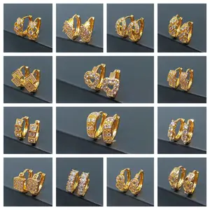 Anting full Berlian Untuk Wanita xuping anting dewasa permata jurai warna gold Terbaru Import Hadiah Pernikahan elegant