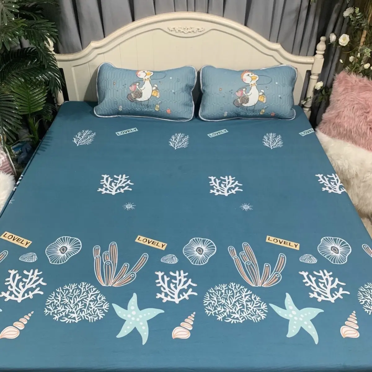 Ga chống thấm cotton Hàn Quốc, Drap chống thấm thoáng mát, không nóng, bí ( nhiều mẫu mã)
