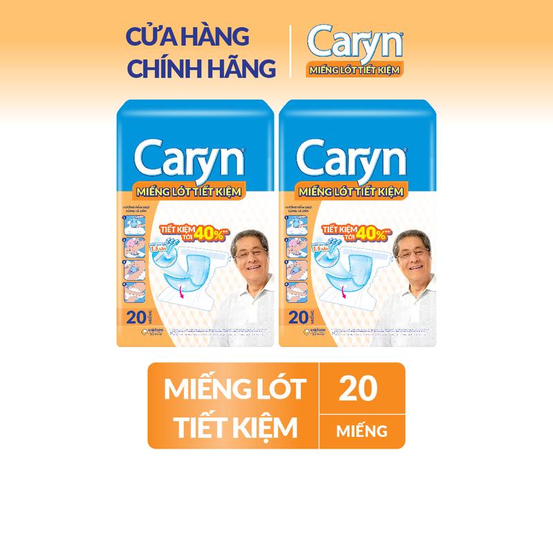 [COMBO 2] Caryn Miếng lót tiết kiệm 20 miếng (dùng kèm tã dán) cho người già và phụ nữ sau sinh