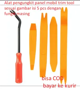 Alat pengungkit panel mobil trim tool sesuai gambar  isi 5 pcs dengan fungsi masing