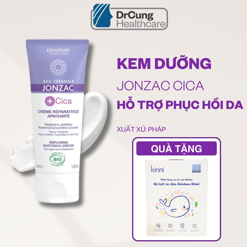 (TẶNG BÁT ĂN DẶM KINNI)- KEM DƯỠNG ẨM JONZAC CICA 40ML (HÀNG CHÍNH HÃNG)