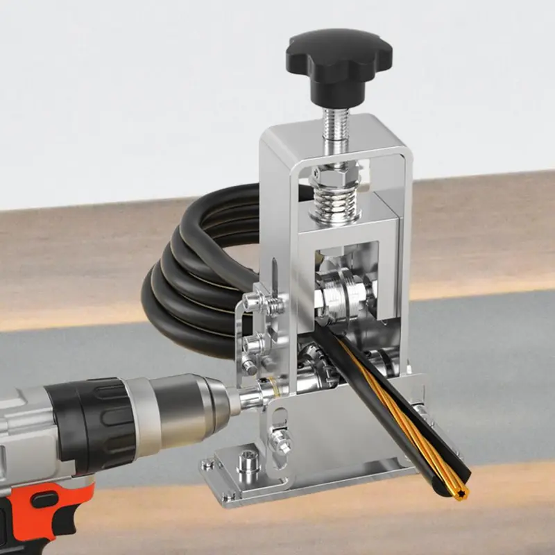 Máy Gọt Dây, Cầm Tay, Cầm Tay, Bền, Đa Chức Năng, Phụ Kiện, Chạy Bằng Khoan, Để Tái Chế, Cáp Vỡ, Cáp Thiếc, Cáp Điện 0