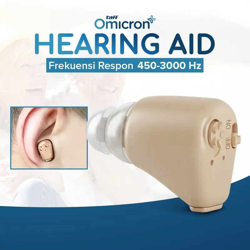 TaffOmicron Alat Bantu Dengar Mini Charger In Ear Hearing Aids - K-88 Original Alat Bantu Pendengaran Kuping Telinga Orang Tua Lansia Amplifier Kontrol APP Dapat diisi ulang 4