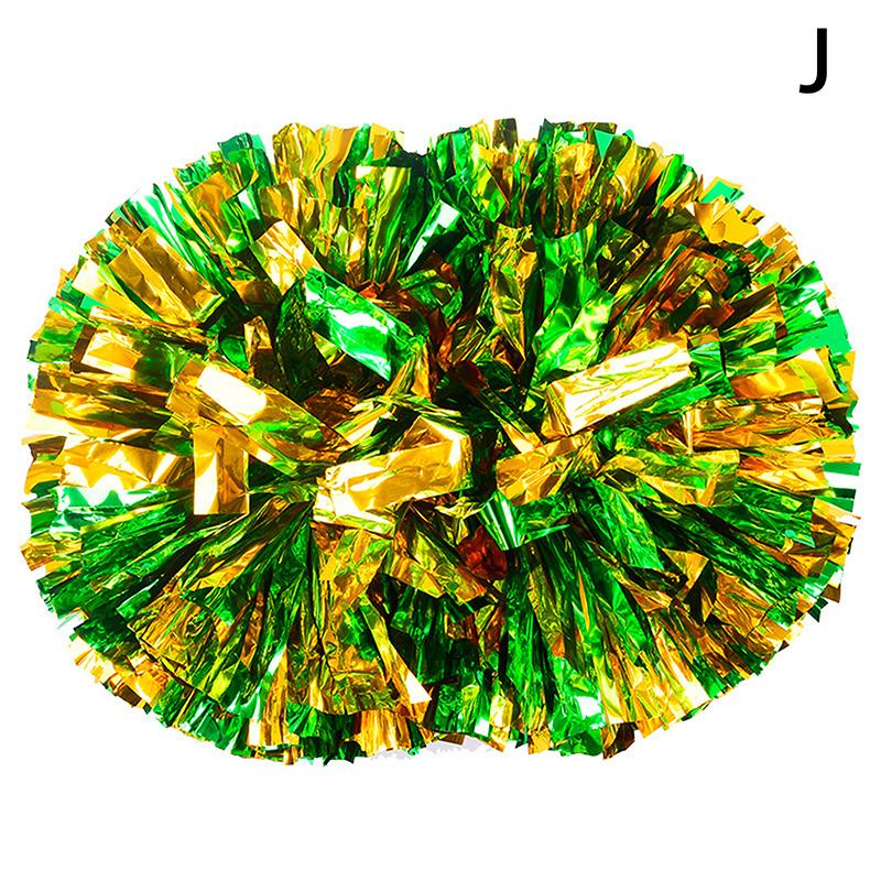 Product Introduction of Handle Style Cheerleader Pom Poms Metallic Streamer Sport Match Vocal Dance Party Concert Decorator Props Club Supply 36