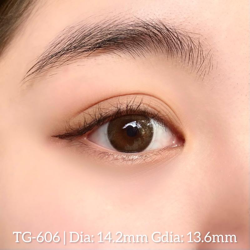 Kính áp tròng TINTEYE Lens TG-606 Jasmine Brown 0-8 độ 7