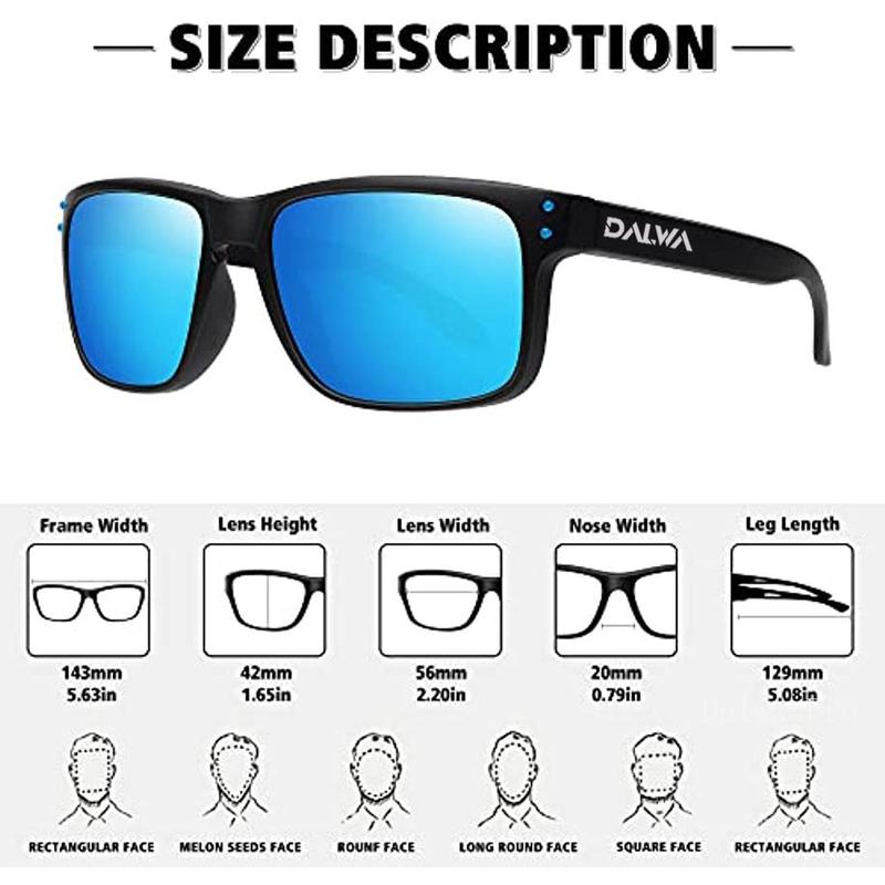 Dalwa Polarized Fishing Glasses Men Cycling Sunglasses Outdoor Sports Goggles Camping Hiking Driving Eyewear UV400 SunGlasses 6