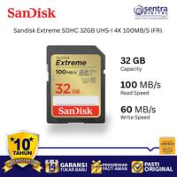 Gambar Sandisk Extreme 32GB SDHC Memory Card 100MB/s V30 UHS-I U3 High-Speed for DSLR Mirrorless dari Sentra Digital Kota Surabaya 1 Tokopedia