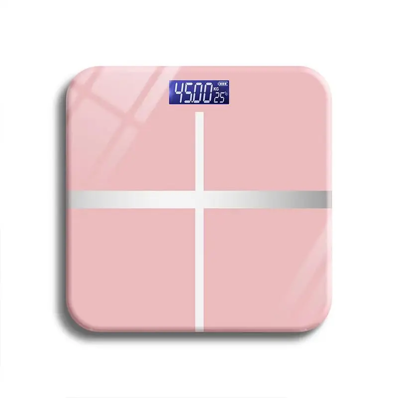 Body Weight Scale Battery-powered LCD Electronic Scale Digital Display Glass Weighing Scale