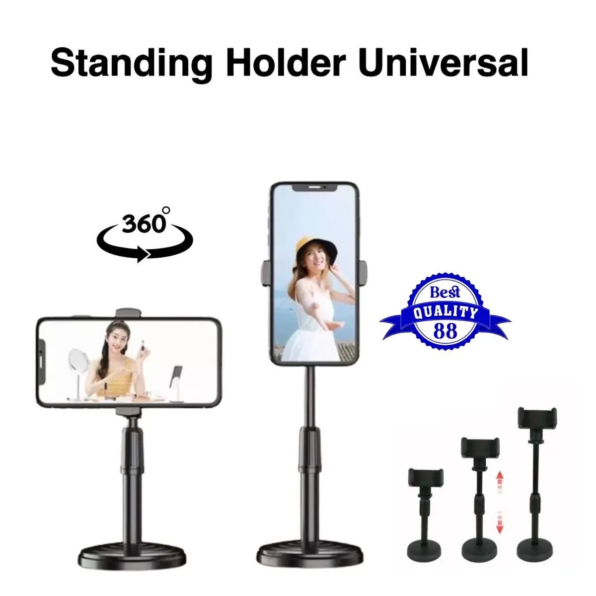￼TRIPOD PHONE HOLDER HD25 STAND HOLDER UNIVERSAL DUDUKAN HP