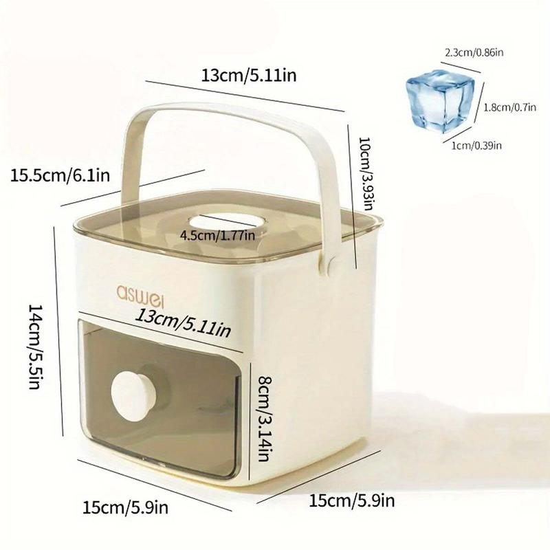 48-grid Ice Cube Maker, 1 Count Double Layer Ice Cube Maker with Bin, Ice Tray for Freezer, Kitchen Utensils & Gadgets, Kitchen Supplies 1