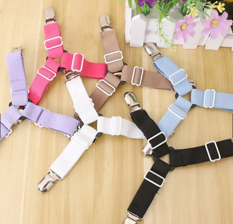Bộ 4 Kẹp Ga Giường Drap Chống Xê Dịch ( Giao Màu Ngẫu Nhiên) G231-KepDrapG-3chau kẹp  ga