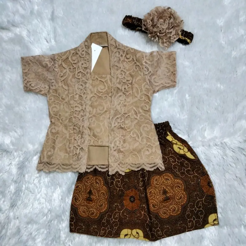kebaya bayi dan anak warna moca//tedak sinten//kebaya bayi murah Parsel 2