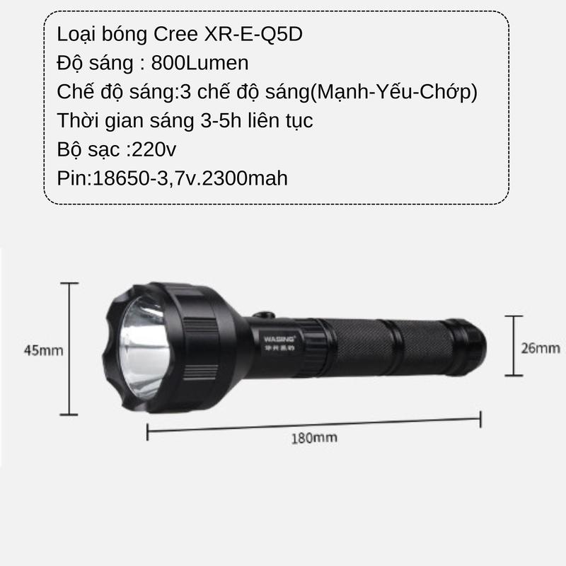 NEW Đèn pin siêu sáng Wasinh WFL-403 hàng 4