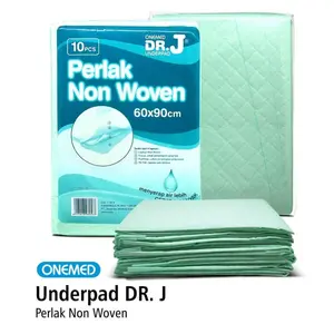 Underpad Dr. J Perlak Alas Popok 60 x 90 cm Onemed Isi 10 Lembar