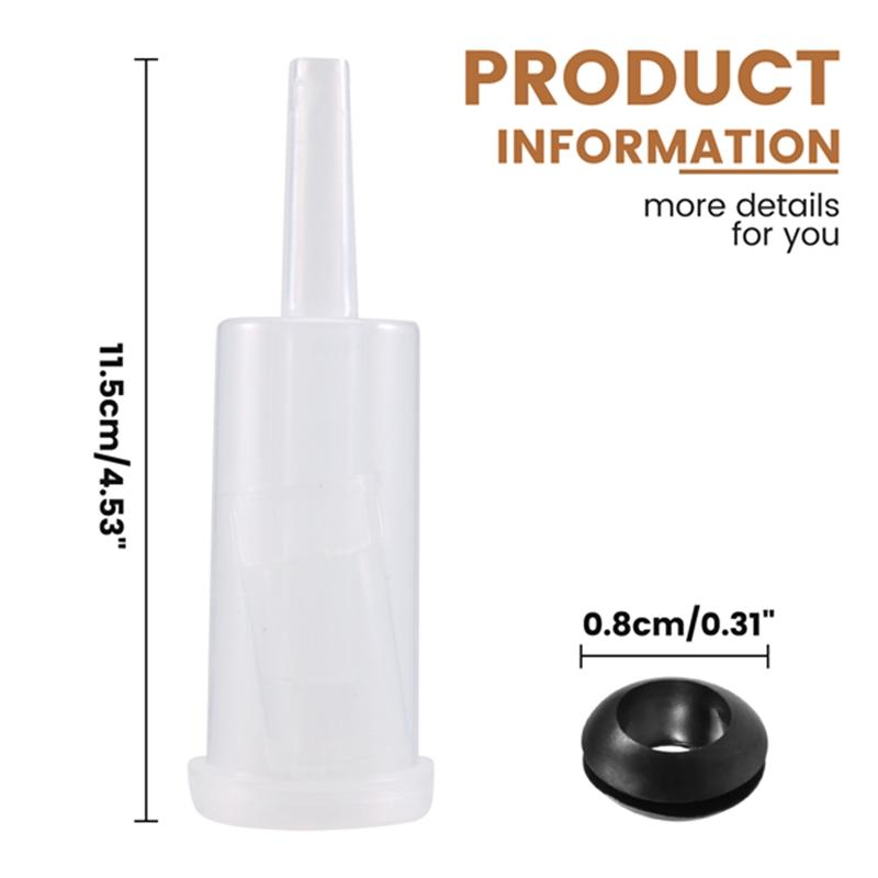Fermentation Lids Kit,Airlock for Fermentation Air Locks with Black Grommets Airlock Bubble for Beer and Wine,Jar 1
