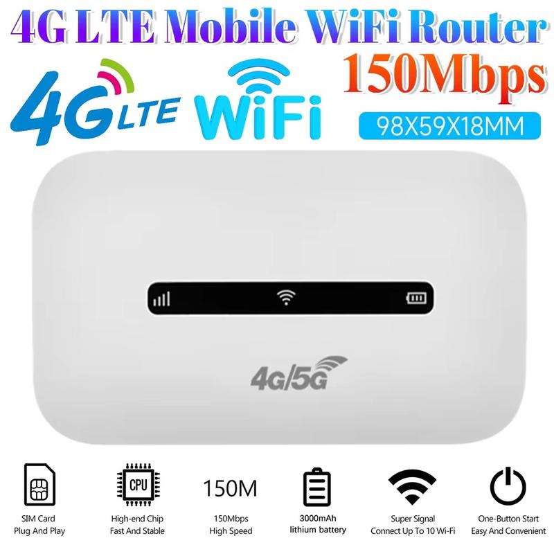 Giao 3 Ngày Di động 3000mAh Bộ định tuyến điểm phát sóng 4G LTE Thẻ SIM đa năng…
