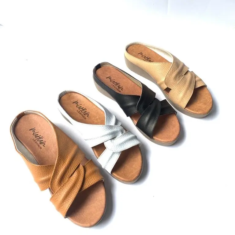 MuhunLeather -  Sendal kulit asli wanita series kk