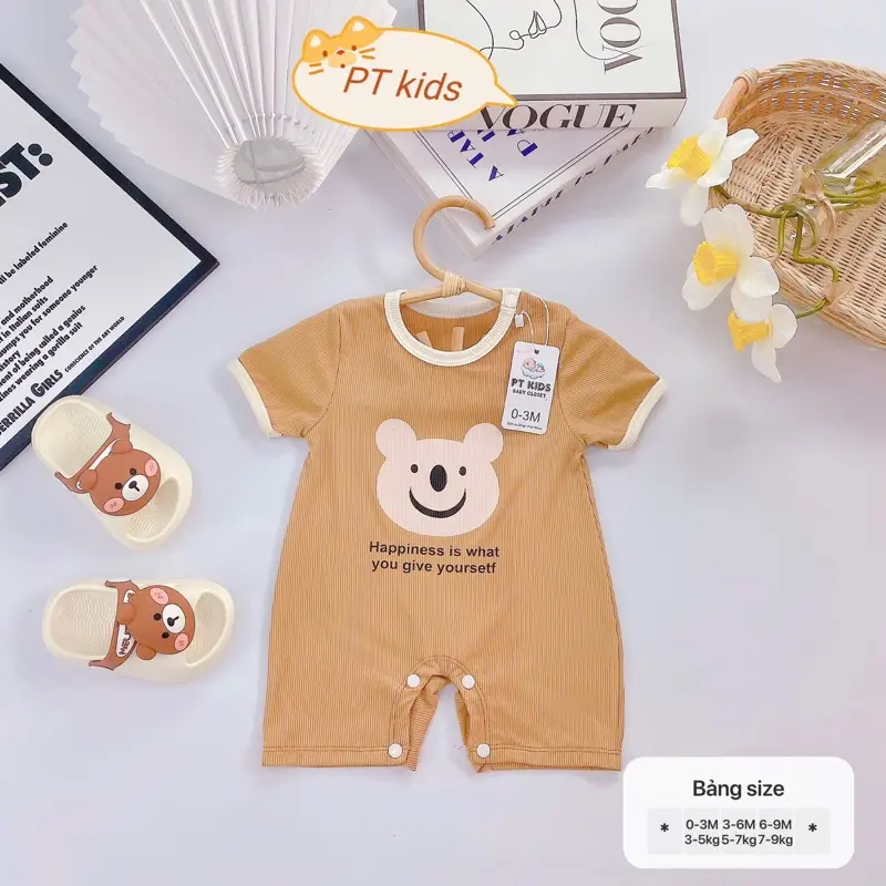 Combo 2 Chiếc Body Đùi Tăm Lạnh Mềm, Mát Cho Bé 3-9kg ( 2chiếc 2 màu) 4
