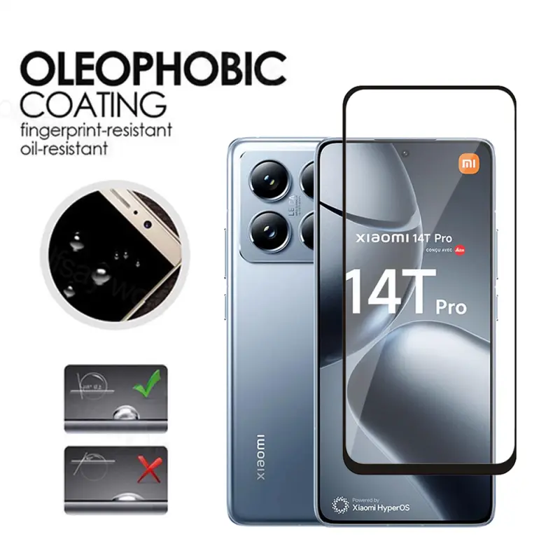 Phim Kính, Cho Xiaomi 14T Pro Và 14TPro, Bảo Vệ Màn Hình, Kính Cường Lực, Trong Suốt, HD Trong Suốt, Vỏ Bảo Vệ, Phim Trước, Có Sẵn Trong 1-2 Chiếc 4