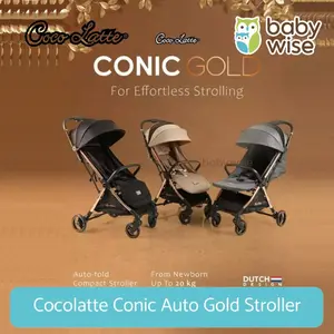 Cocolatte Conic Auto Gold Stroller - Kereta Dorong Bayi