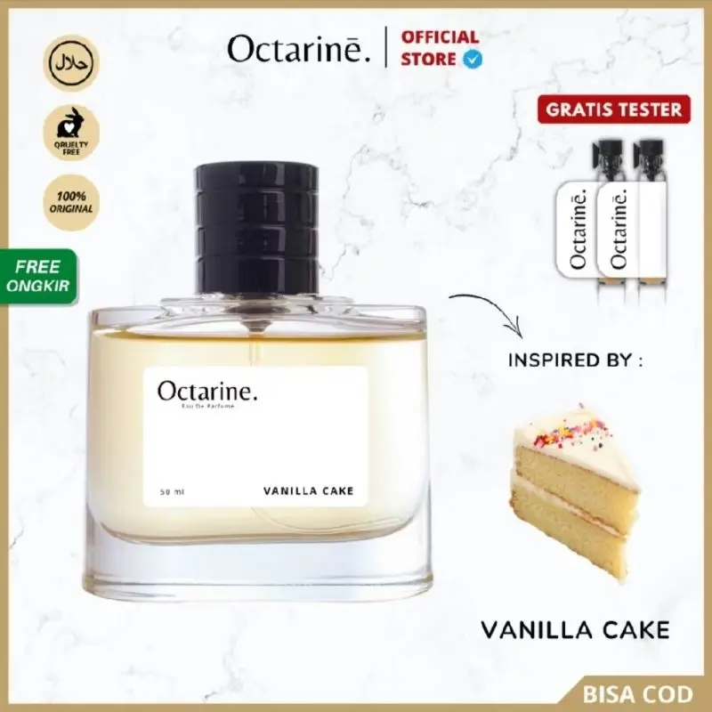 Octarine - Parfum Wanita Pria Tahan Lama Aroma Vanilla Kue Lembut Sweet Inspired By VANILLA CAKE| Parfume Perfume Farfum Minyak Wangi Cewek Cowok Pria Wanita Perempuan laki laki Murah