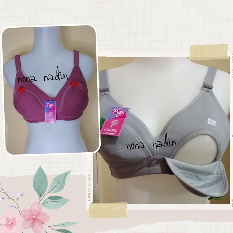 Product Introduction of Paket isi 3 pcs BH Menyusui Tanpa Busa & Tanpa Kawat / Bra Maternity / Nursing Bra Nyaman 23