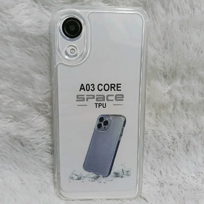 Softcase Casing SAM A03 CORE  Selikon Bening Trasparan Pelindung belakang HP+Camera Silikon 1