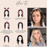 Gambar MELLDE Tongkat Pengeritingan Tanpa Panas Ikat Rambut Gelombang Pengeritingan Pekerjaan Malas Keriting Tidur Alat Rambut DIY Heatless Curling Rod Headband Lazy Hair Curlers No Heat Hair Rollers Curls Sleeping Soft Flexi Rods dengan Hook Hair Styling Tools - Besi Curling Malas Ungu Muda dari ID-MELEDE Kab. Tangerang 5 Tokopedia