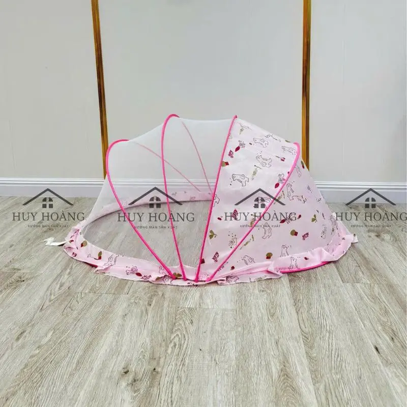 Màn chụp tự bung gấp gọn cho bé - Mùng chụp tự bung chống muỗi cho bé sơ sinh, bé lớn an toàn tuyệt đối 6