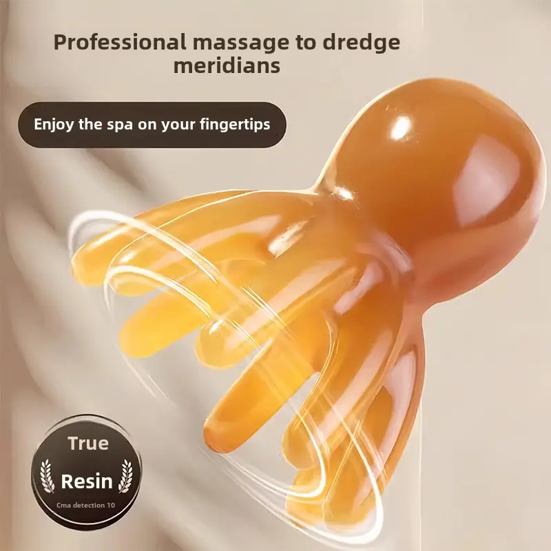 Octopus Scalp Massage Comb | Head Meridian Massager | Refreshing & Relaxation Tool slick  back  brush