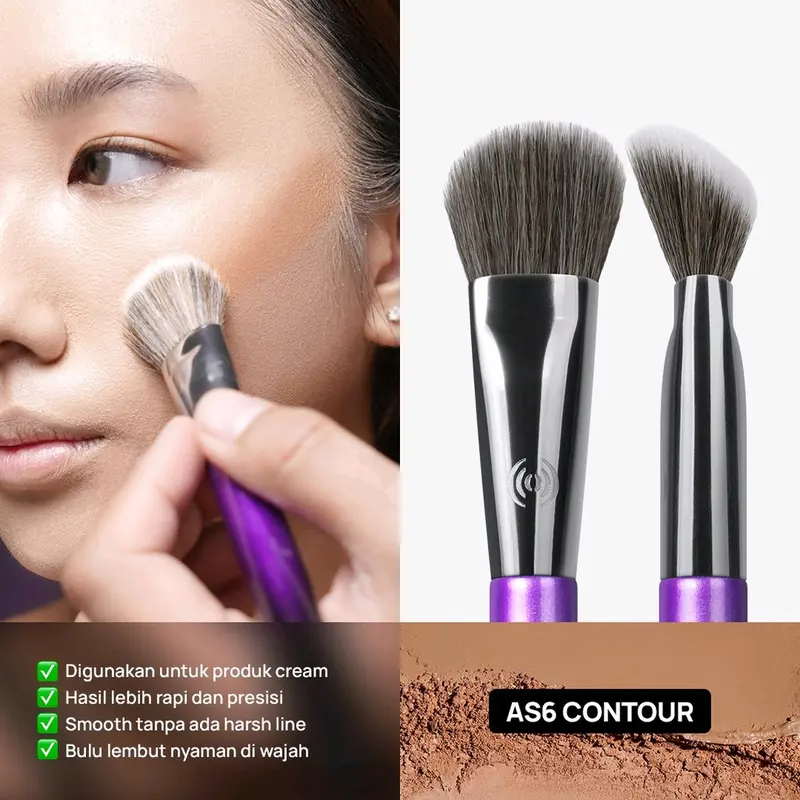 Hara Amara face brush set contour blush powder under eye 3