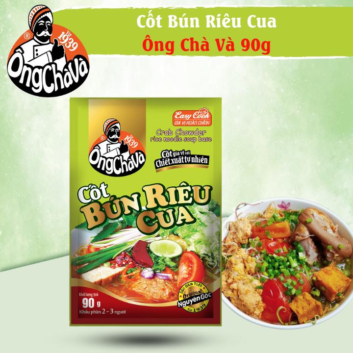 Cốt Bún Riêu Cua Ông Chà Và 90g Crab Chowder Rice Noodle Soup Base - Gia Vị Xốt Nấu Ăn