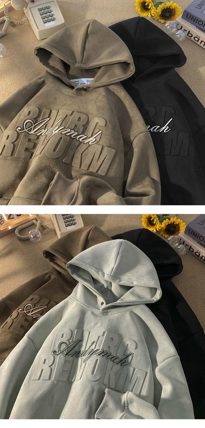 Product Introduction of Áo Hoodie Nặng, Dành Cho Nam Giới, Thương Hiệu Hợp Xu Hướng Có Mũ Trùm Đầu, Thích Hợp Cho Mùa Thu Và Mùa Đông, Thanh Thiếu Niên Và Học Sinh Trung Học, Phong Cách Cổ Điển Mỹ, Hàng Mới Về 2023, Áo Có Mũ Trùm Đầu 4