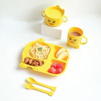 Gambar 1 Set Alat Makan Anak Sekat Motif Bebek  ( Piring + Mangkok + Gelas + Sendok Garpu ) dari Catalina Kitchenware Kota Surabaya 1 Tokopedia