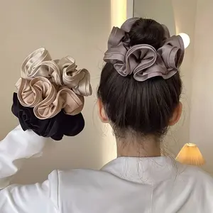 SCRUNCHIE WAVY JUMBO SCRUNCHIES KOREA CANTIK LUCU HIASAN RAMBUT WANITA KOREA PEREMPUAN DEWASA
