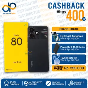 Realme Note 80 4/64GB 4/128GB Garansi Resmi Not Note 70 60