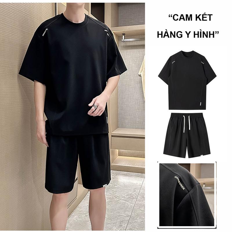 Bộ Đồ Nam Nữ Fox| Bộ hè nam big size 115kg Phong Cách Thể Thao| Đồ bộ Quần Áo mặc nhà chất cá sấu Hàn  Cao Cấp- Mã T1 Menswear Cotton Sơ Mi 8