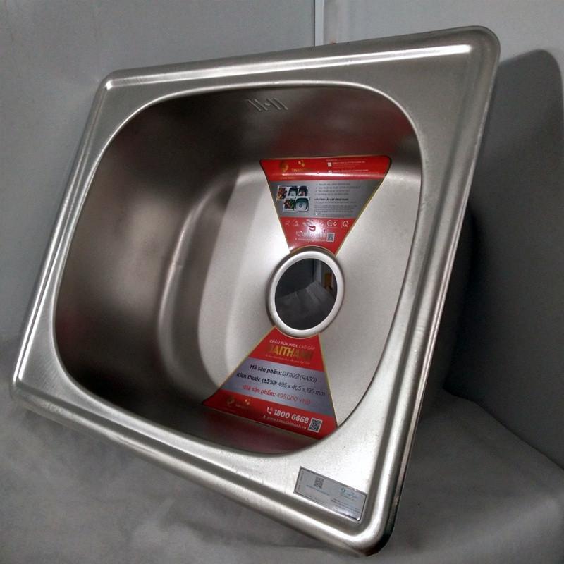 Chậu Rửa Chén Bát Inox TÂN Á ĐẠI THÀNH Loại 1 Hộc Rửa - Nhiều kích thước tặng bộ xi phông chính hãng