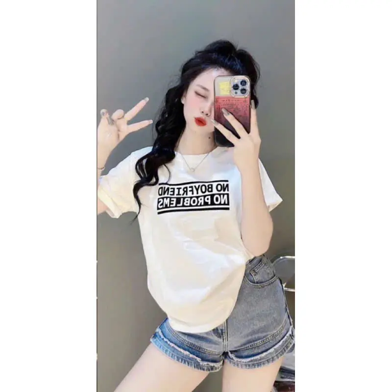 Áo Thun Cotton Thái Nữ FORM RỘNG, FORM VỪA 40~75kg Mềm Mịn Mát Cổ Tròn (MÃ A42 NO PRO) Voi Women Top Voan 5