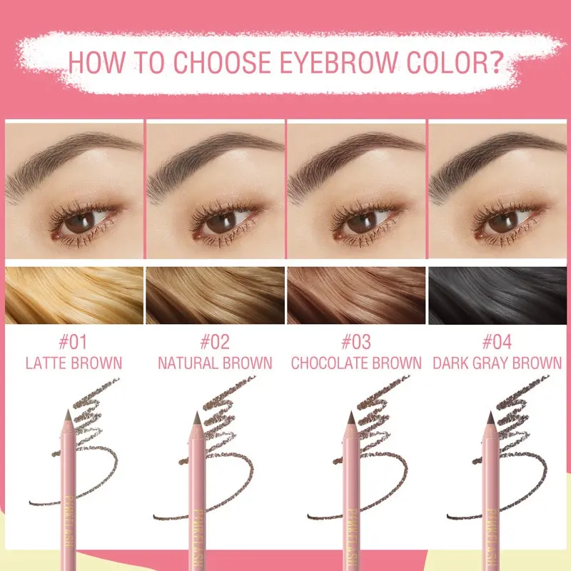 PINKFLASH Chì kẻ mày mềm bền không thấm nước phong cách cổ điển 10g Trang Điểm Cosmetic Nữ 1