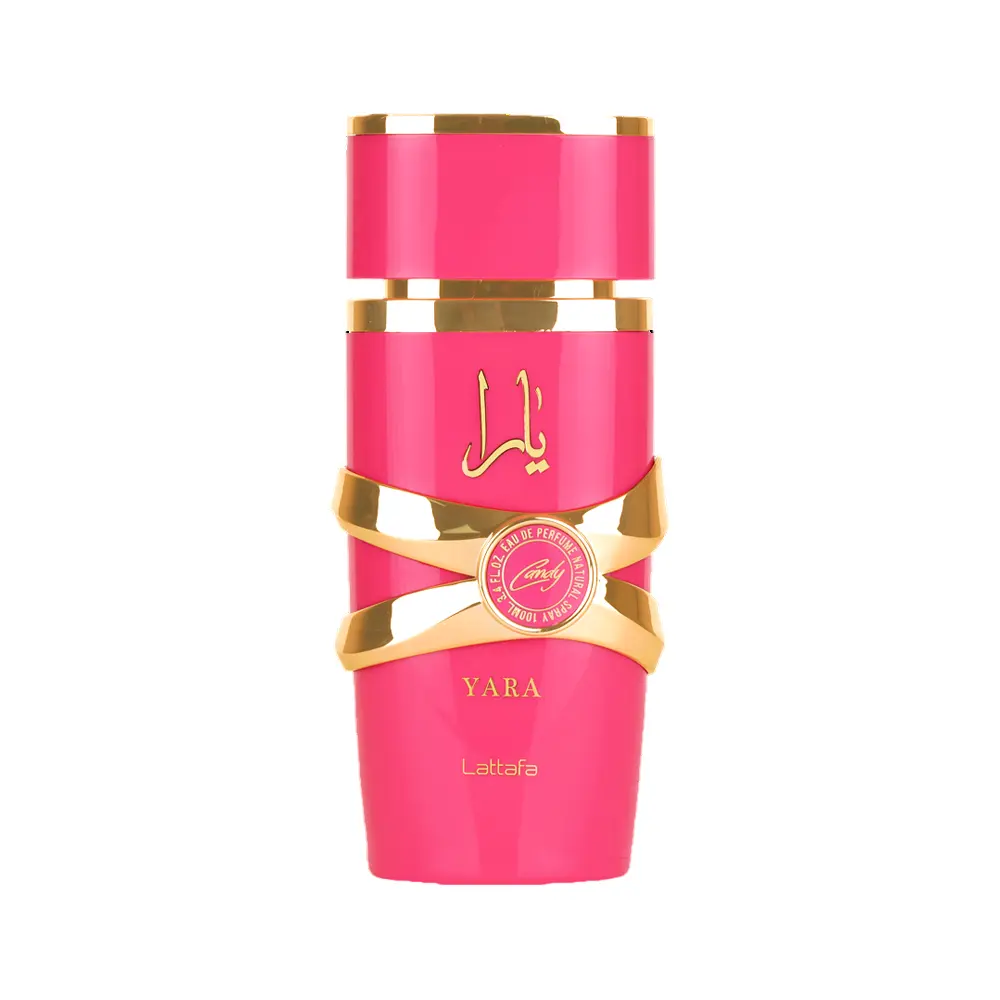 Lattafa Yara Candy Eau de Parfum Spray for Women 3.4 oz / 100 ml Fragrance Perfume Scent Sugar Vanilla Daily Strawberry Scented Aroma
