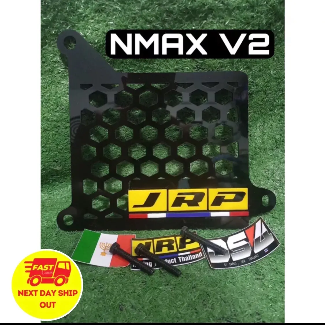 JRP RADIATOR COVER WITH BOLTS FOR NMAX V2 radiatorcover - TikTok Shop ...