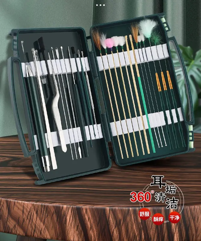 Bộ lấy ráy tai 25 món chuyên dụng,Bộ dụng cụ loại bỏ ráy tai,Dụng cụ chăm sóc tai cho cảm giác thư thái 8