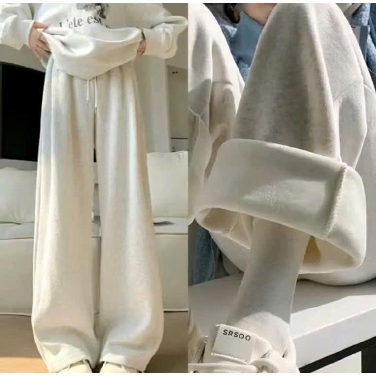  Quần nỉ Lót lông nữ . chất nỉ mặc dày dặn. dáng đứng đẹp . fom chuẩn  Women Pants 