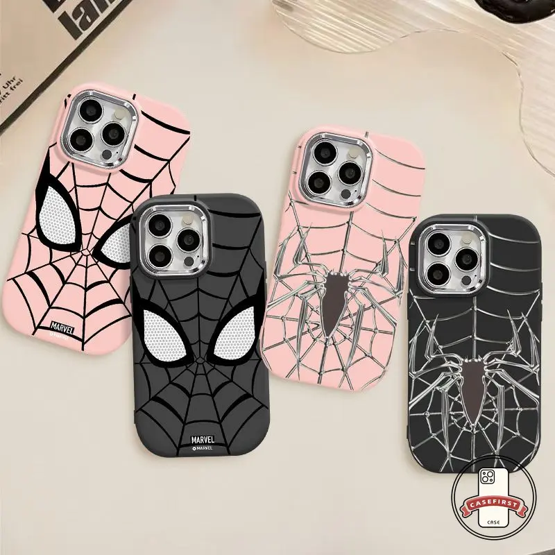 Casing Spider Man Keren Anime Merek Tren Kartun Kompatibel Untuk Iphone 15 13 14 11 12 Pro Max 6 6s 15 14 8 Plus XR X Xs Max 7plus SE 2020 Penutup Ponsel Lembut