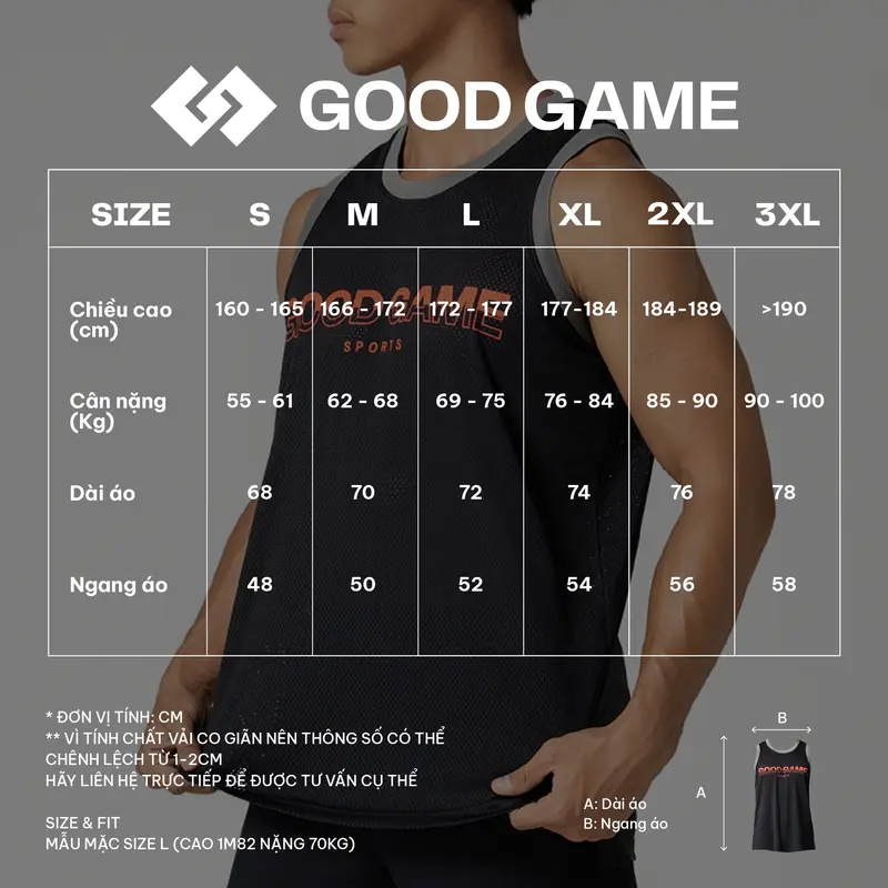Áo Ba Lỗ Tanktop Nam Good Game Mesh Co Giãn 4 Chiều, Hút Mồ hôi, Thoáng Khí Good Game 8