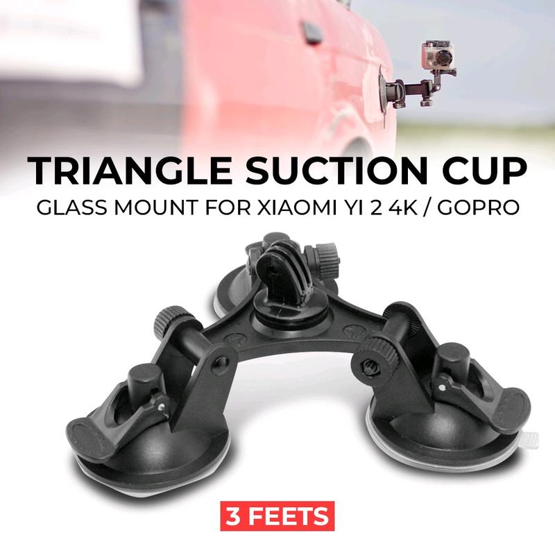 Suction Cup Holder 3 Feets Triangle Stand Holder for Xiaomi Yi / GoPro 0
